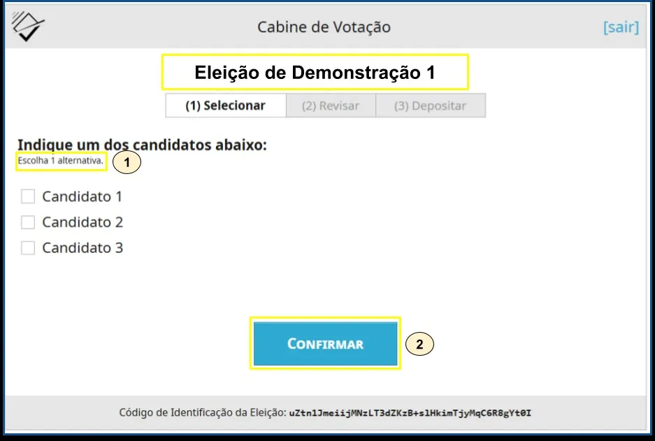 Guia passo a passo para registrar o voto