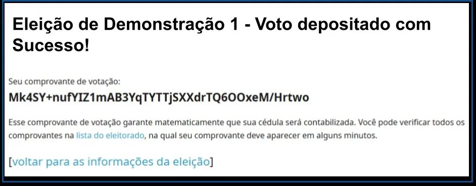Guia passo a passo para registrar o voto