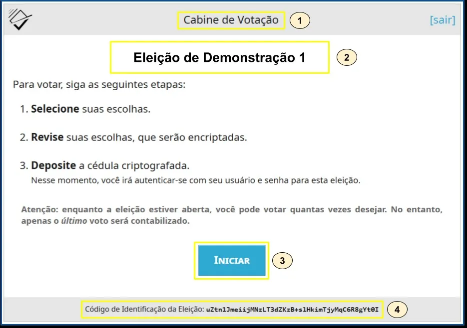 Guia passo a passo para registrar o voto