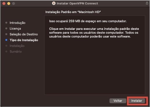 Instalação Pasrão Macintosh