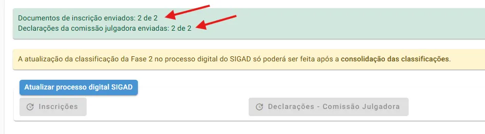 Status processo digital