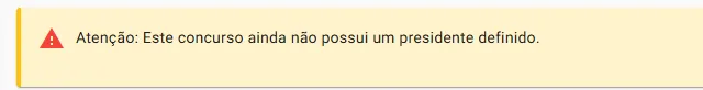 notificação ausência presidente